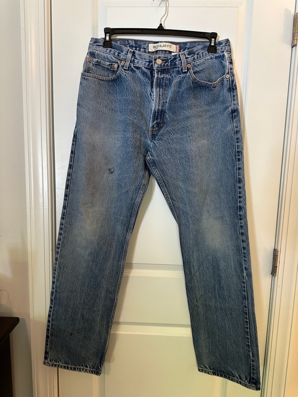 Levi's Men's Straight Jeans -Medium Blue Wash vintage Work jeans great material